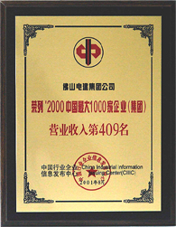 2000中国最大1000家企业（集团）